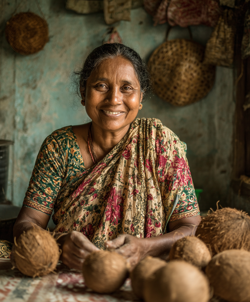 Rural artisan from Adamdighi crafting traditional foods